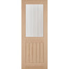 Room Divider - Belize Oak Silkscreen Etched Glass Prefinished Door with Single Side