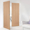 Belize Oak Internal Door Pair - Prefinished