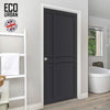 Glasgow 6 Panel Solid Wood Internal Door UK Made DD6314 - Eco-Urban® Shadow Black Premium Primed