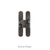 130x30mm Ceam 3D Concealed Hinge & Intumescent Pads - Suits Fire Doors - 7 Finishes - Single Hinge