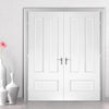 Bespoke Canterbury White Primed Panel Internal Door Pair