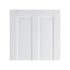 White Fire Door, Canterbury 4 Panel DSN Door - 1/2 Hour Rated - White Primed