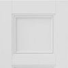 J B Kind White Classic Catton Panel Primed Fire Door Pair - 1/2 Hour Fire Rated