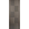 Minimalist Wardrobe Door & Frame Kit - Two Apollo Flush Chocolate Grey Doors - Prefinished