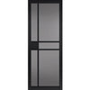 JB Kind Industrial City Black Internal Door Pair - Tinted Glass - Prefinished
