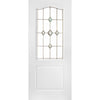 White PVC door on white background