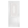 White PVC door on white background