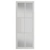 JB Kind Industrial Civic White Internal Door Pair - Clear Glass - Prefinished