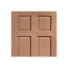 Colonial Exterior 6 Panel Mahogany Wooden Door
