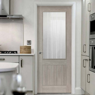 Image: Modern interior grey door