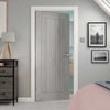 Modern interior grey door