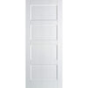 Contemporary 4 Panel Door - White Primed