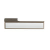 Tupai Rapido VersaLine Tobar Lever on Long Rose - Polished Stainless Steel Decorative Plate - Titanium