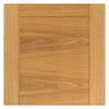 Three Sliding Wardrobe Doors & Frame Kit - Mistral Flush Oak Door - Decor Grooves - Prefinished