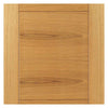 Three Sliding Wardrobe Doors & Frame Kit - Mistral Flush Oak Door - Decor Grooves - Prefinished