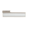 Tupai Rapido VersaLine Tobar Lever on Long Rose - Polished Stainless Steel Decorative Plate - Pearl Nickel