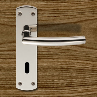 Image: Steelworx CSLP1167P Arched Lever Lock Handles - 2 Finishes