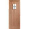 Malton External Hardwood Door and Frame Set - Frosted Double Glazing - One Unglazed Side Screen, From LPD Joinery