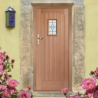 Image: Cottage External Hardwood Door and Frame Set - Bevelled Tri Glazed, From LPD Joinery