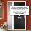 Country Style Catalina 1 Composite Front Door Set with Single Side Screen - Clarity Brass Glass - Shown in Black