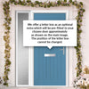 Country Style Catalina 1 Composite Front Door Set with Single Side Screen - Mirage Glass - Shown in Pastel Blue
