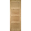 Coventry Shaker Style Oak Door Pair - Unfinished
