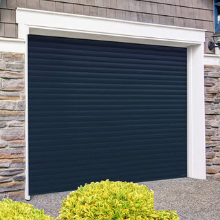 Image: Gliderol Electric Insulated Roller Garage Door from 1995 to 2146mm Wide - Dark Blue
