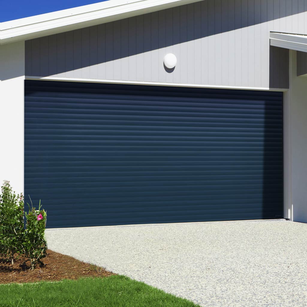 Gliderol Electric Insulated Roller Garage Door from 2911 to 3359mm Wide - Dark Blue