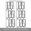 Room Divider - Handmade Eco-Urban® Cairo Door Pair DD6419C - Clear Glass - Premium Primed - Colour & Size Options