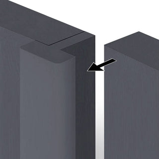 Image: Thru Pairmaker - Dark Grey Primed - Converts two internal doors to a pair