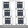 Room Divider - Handmade Eco-Urban® Orkney with Two Sides DD6403F - Frosted Glass - Premium Primed - Colour & Size Options