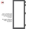 Urban Ultimate® Room Divider Baltimore 1 Pane Door Pair DD6301F - Frosted Glass with Matching Sides - Colour & Size Options
