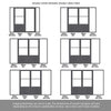 Room Divider - Handmade Eco-Urban® Berkley with Two Sides DD6309F - Frosted Glass - Premium Primed - Colour & Size Options
