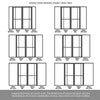 Room Divider - Handmade Eco-Urban® Marfa with Two Sides DD6313F - Frosted Glass - Premium Primed - Colour & Size Options