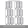 Room Divider - Handmade Eco-Urban® Perth Door Pair DD6318F - Frosted Glass - Premium Primed - Colour & Size Options