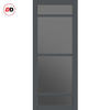 Urban Ultimate® Room Divider Malvan 4 Pane Door Pair DD6414T - Tinted Glass with Matching Sides - Colour & Size Options