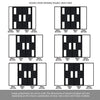 Room Divider - Handmade Eco-Urban® Tokyol with Two Sides DD6423C - Clear Glass - Premium Primed - Colour & Size Options