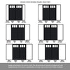 Room Divider - Handmade Eco-Urban® Lagos with Two Sides DD6427C - Clear Glass - Premium Primed - Colour & Size Options