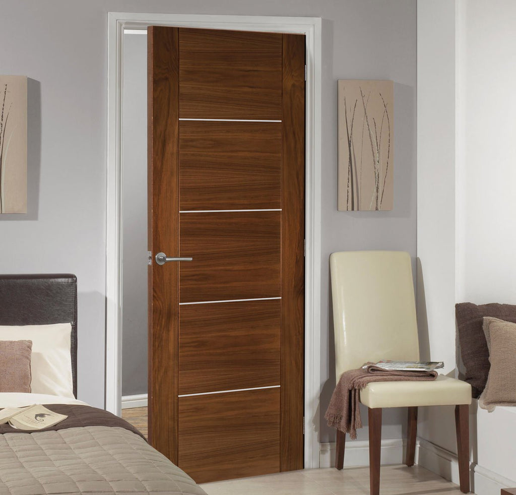 Bespoke Valencia Prefinished Walnut Internal Door