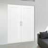 Bespoke Denver White Primed Shaker Internal Door Pair