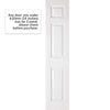 Corniche Primed 6 Panel Internal Door with Wood Grain Effect