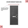 OUTLET - Solid Urban Style Composite Door Set - Slate-Grey - No Damage