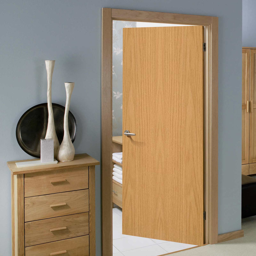 oak primed flush door blank