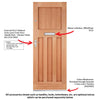 DX 30's Style Exterior Hardwood Front Door