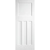 LPD Joinery White Fire Door, DX 30's Shaker Panelled Door - 1/2 Hour Rated - White Primed