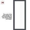 Artisan Solid Wood Internal Door Pair - Winton 6mm Obscure Glass - Clear Printed Design - Eco-Urban® 6 Premium Primed Colour Choices