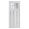 White PVC door on white background