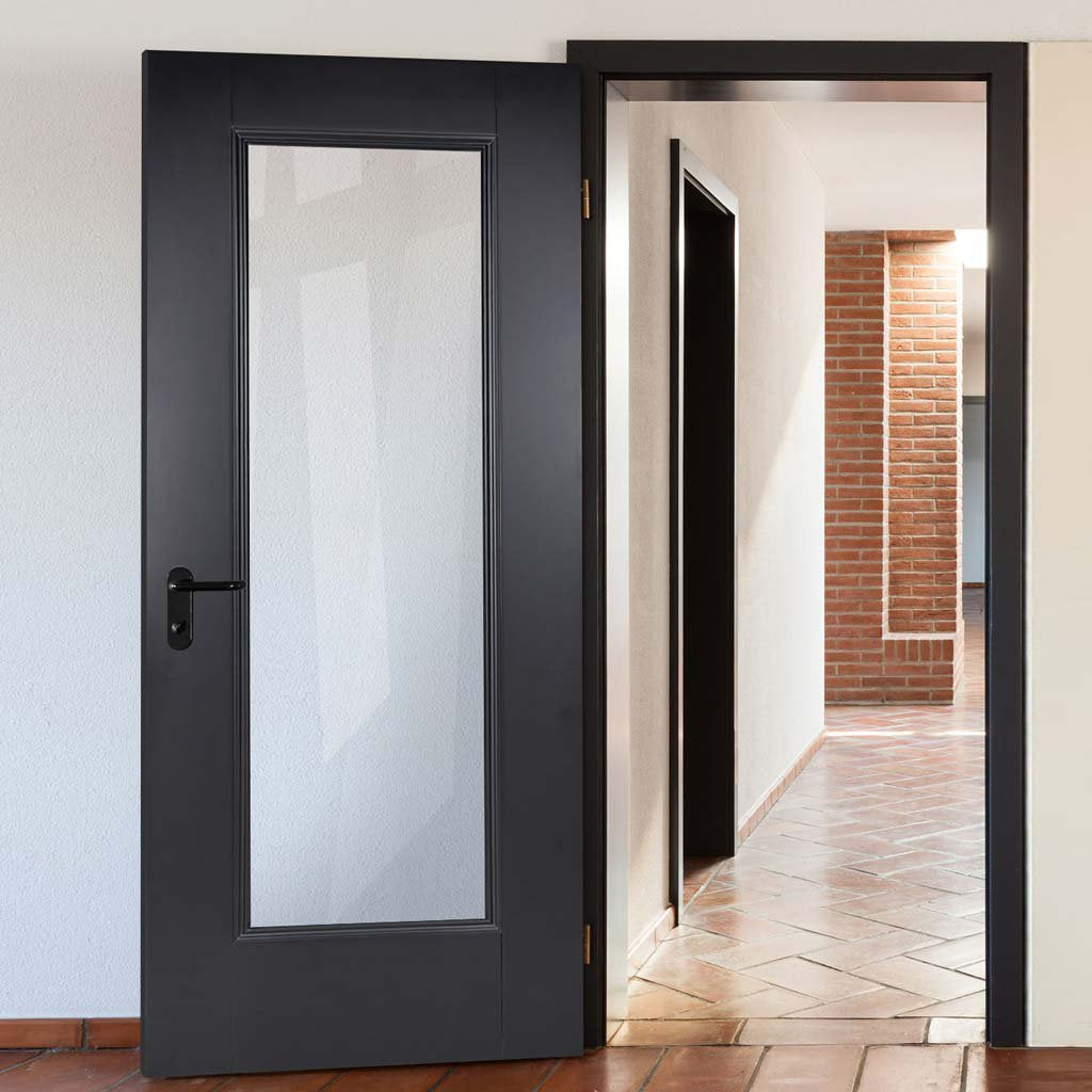 Black colour interior door from LPD Joinery