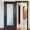 Black colour interior door from LPD Joinery