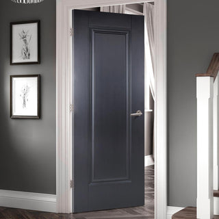 Image: Black colour interior door from LPD Joinery